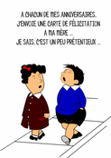 Une carte de f&eacute;licitations pour ma m&egrave;re